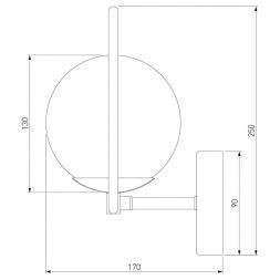 Настенный светильник Eurosvet 50289 золото