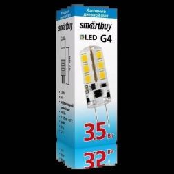 Капсульная светодиодная лампа 3,5W 6400K G4 Smartbuy SBL-G4 3_5-64K