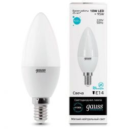 Лампа Gauss 33120 LED Elementary Candle 10W E14 4100K