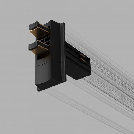 Slim Magnetic Соединитель для круглого шарнирного коннектора (чёрный) Elektrostandard
