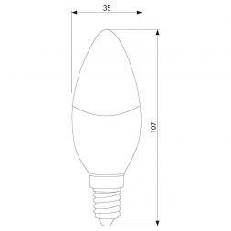 Светодиодная диммируемая лампа Dimmable 7W 4200K E14 (C35) Elektrostandard