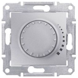 Светорегулятор поворотный Schneider Electric Sedna Алюминий 25-325Вт, для л/н и г/л с обмот. трансформатором