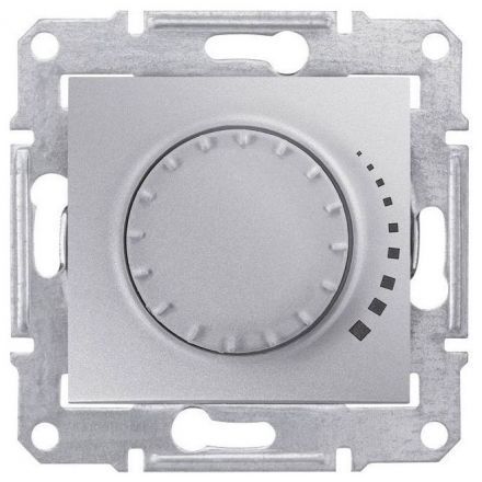 Светорегулятор поворотный Schneider Electric Sedna Алюминий 25-325Вт, для л/н и г/л с обмот. трансформатором
