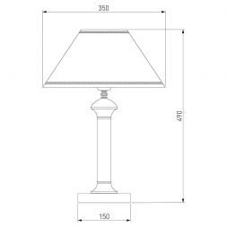 Настольная лампа Eurosvet 60019/1 венге