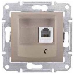 Розетка ТЛФ 1-ая Schneider Electric Sedna Титан RJ11