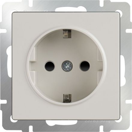 Розетка с заземлением Werkel W1171303 слоновая кость (WL03-10-01)