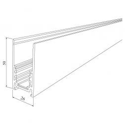 Elektrostandard Slim Magnetic Шинопровод накладной (белый) (1 м) 85085/00