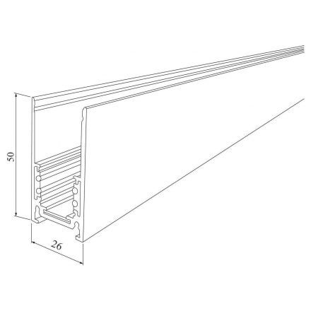 Elektrostandard Slim Magnetic Шинопровод накладной (белый) (1 м) 85085/00
