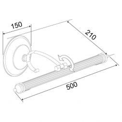 Светодиодная подсветка Elektrostandard Luara LED бронза (MRL LED 8W 1015 IP20 )