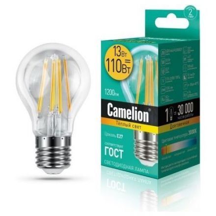 Светодиодная лампа Camelion LED13-A60-FL/830/E27