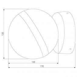 Уличный светильник Elektrostandard GLOBO 35132/U черный