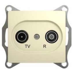 Розетка проходная 4DB Schneider Electric Glossa Беж TV-R GSL000295