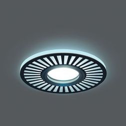 Светильник Gauss Backlight BL135 круглый/узор черный Gu5.3 3W LED 4000K