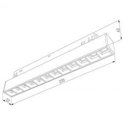 Slim Magnetic Трековый светильник 12W 4000K Artas (чёрный/золото) Elektrostandard