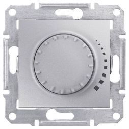 Светорегулятор поворотный Schneider Electric Sedna Алюминий 25-325Вт, для л/н и г/л с электр. трансформатором