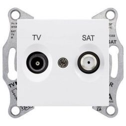 Розетка TV/SAT оконечная Schneider Electric Sedna Белый 1dB