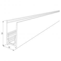 Elektrostandard Slim Magnetic Шинопровод накладной (белый) (2 м) 85084/00