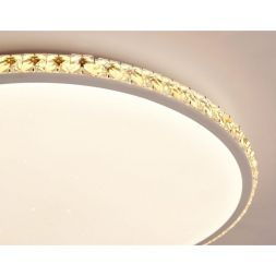Потолочный светодиодный светильник Ambrella FF70 WH CRYSTAL
